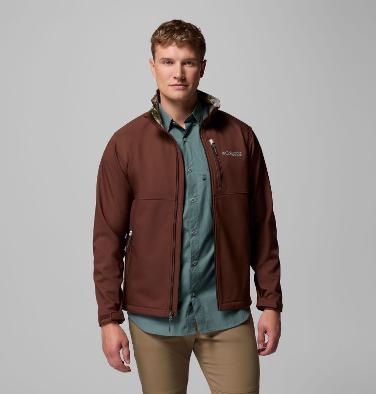 Men's PHG Ascender II Softshell Jacket, Color: Tobacco, Timberwoods Camo, image 5