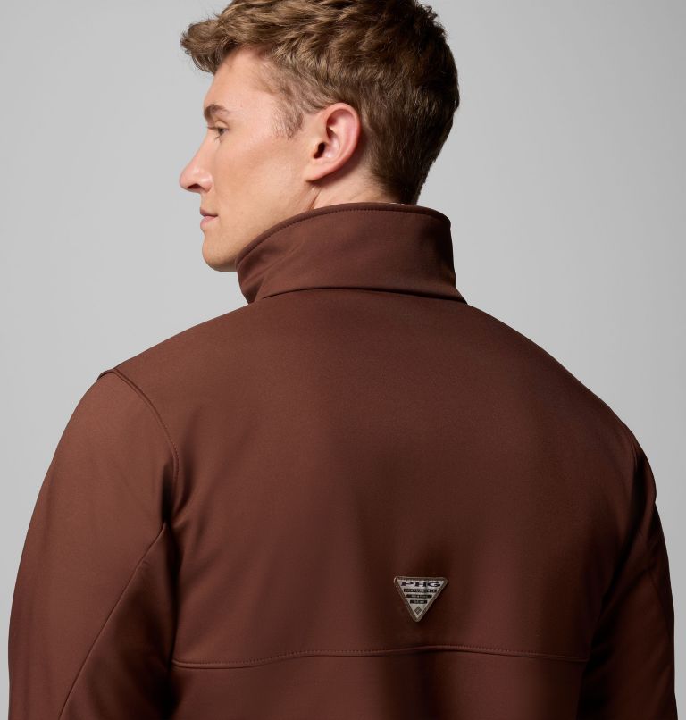 Men's PHG Ascender II Softshell Jacket, Color: Tobacco, Timberwoods Camo, image 9