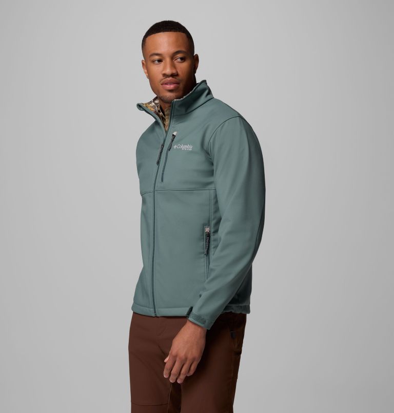 Men's PHG Ascender II Softshell Jacket, Color: Pond, Timberwoods Camo, image 4