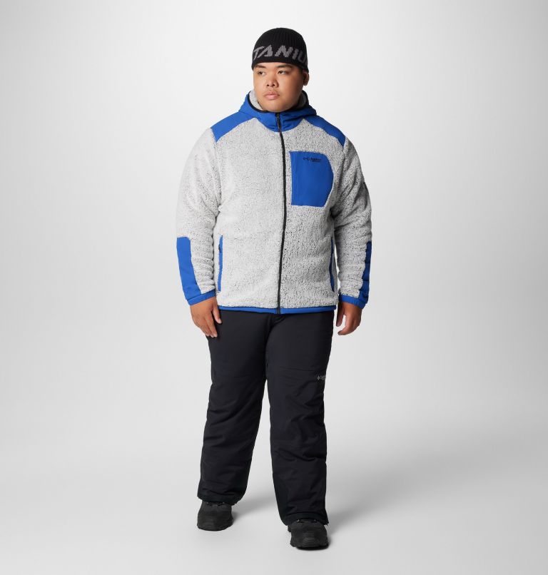 Men's Arctic Crest Sherpa Full Zip Fleece Jacket - Big, Color: Mountain Blue, White, image 3