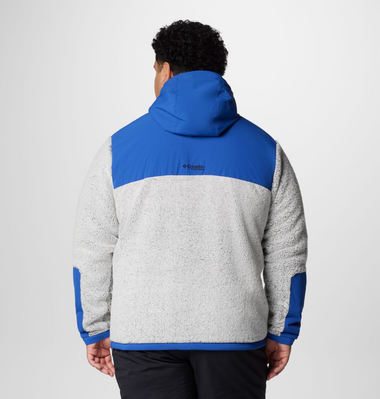 Manteau en polaire avec fermeture éclair pleine longueur en sherpa Arctic Crest™ pour hommes – Tailles fortes 2