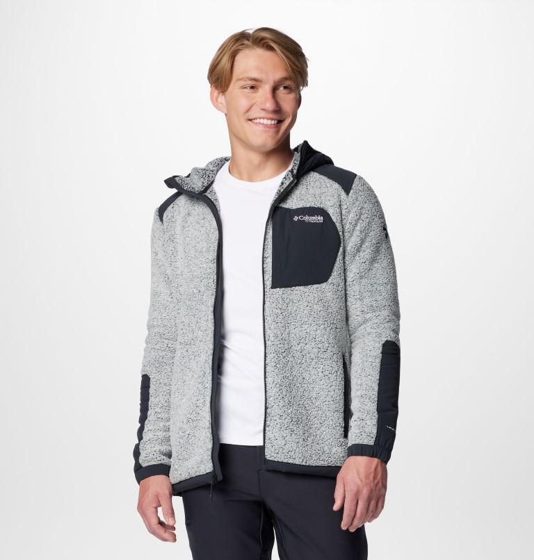 Chaqueta técnica de forro polar con capucha Arctic Crest para hombre, Color: White, Black, image 12