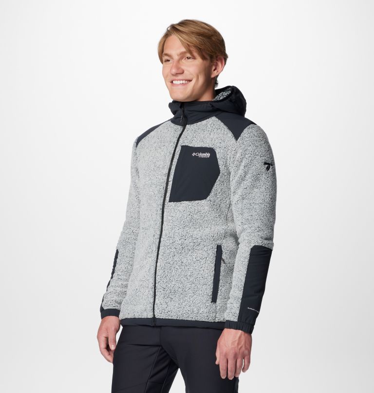Chaqueta técnica de forro polar con capucha Arctic Crest para hombre, Color: White, Black, image 4