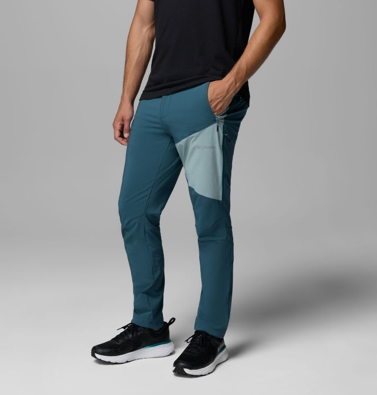 Men's Columbia Tech Softshell Trousers, Color: Everblue, Crushed Blue, image 4