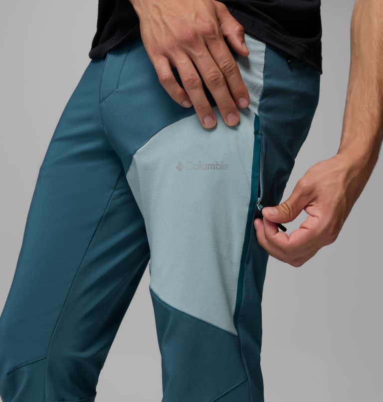 Men's Columbia Tech Softshell Trousers, Color: Everblue, Crushed Blue, image 6