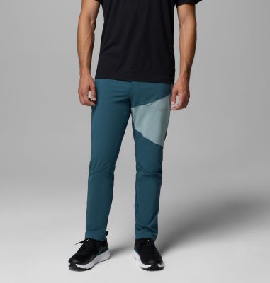 Men's Columbia Tech Softshell Trousers, Color: Everblue, Crushed Blue, image 5