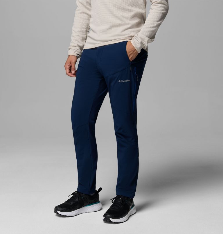 Men's Columbia Tech Softshell Trousers, Color: Collegiate Navy, image 4