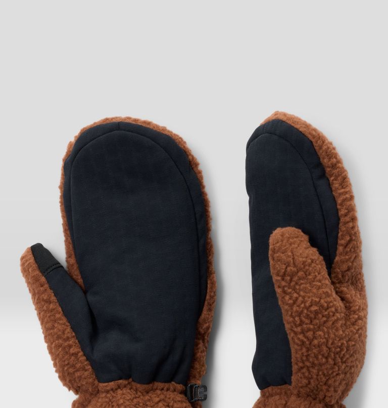 Men's HiCamp Fleece Mitt, Color: Cocoa Brown, image 3
