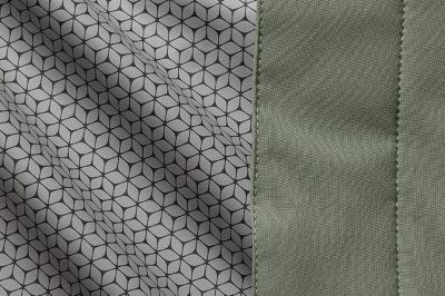 Close-up of the jacket's lightweight lining.
