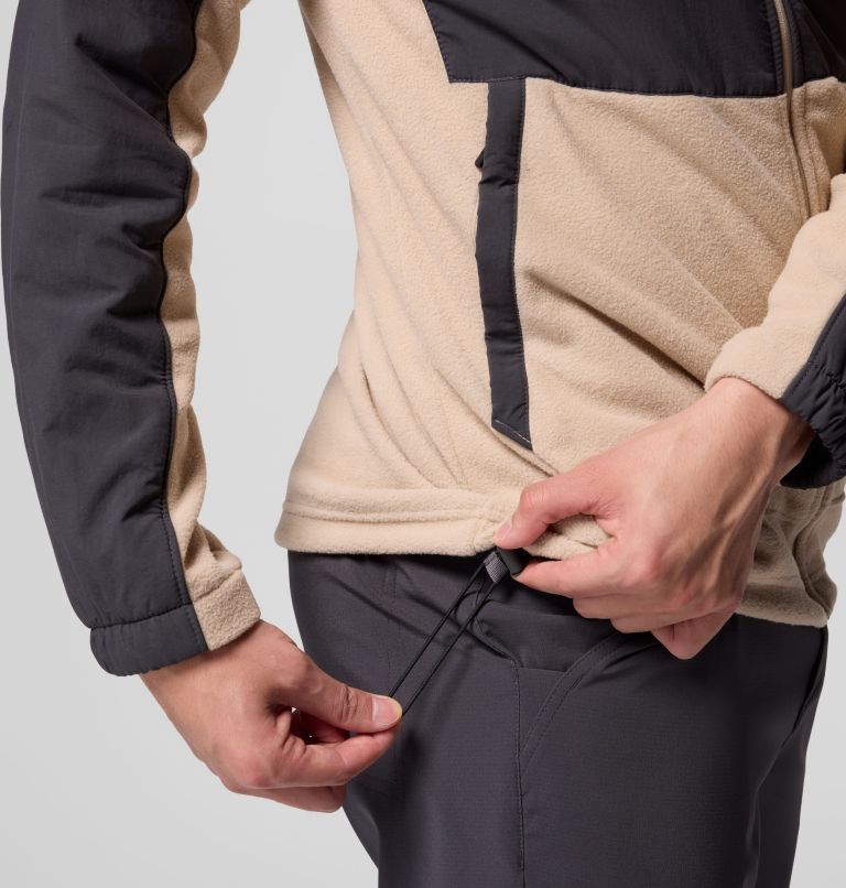 Men's PFG Uncharted Full Zip Fleece Jacket, Color: Shark, Ancient Fossil, image 8