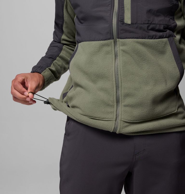 Men's PFG Uncharted Full Zip Fleece Jacket, Color: Shark, Cypress, image 8