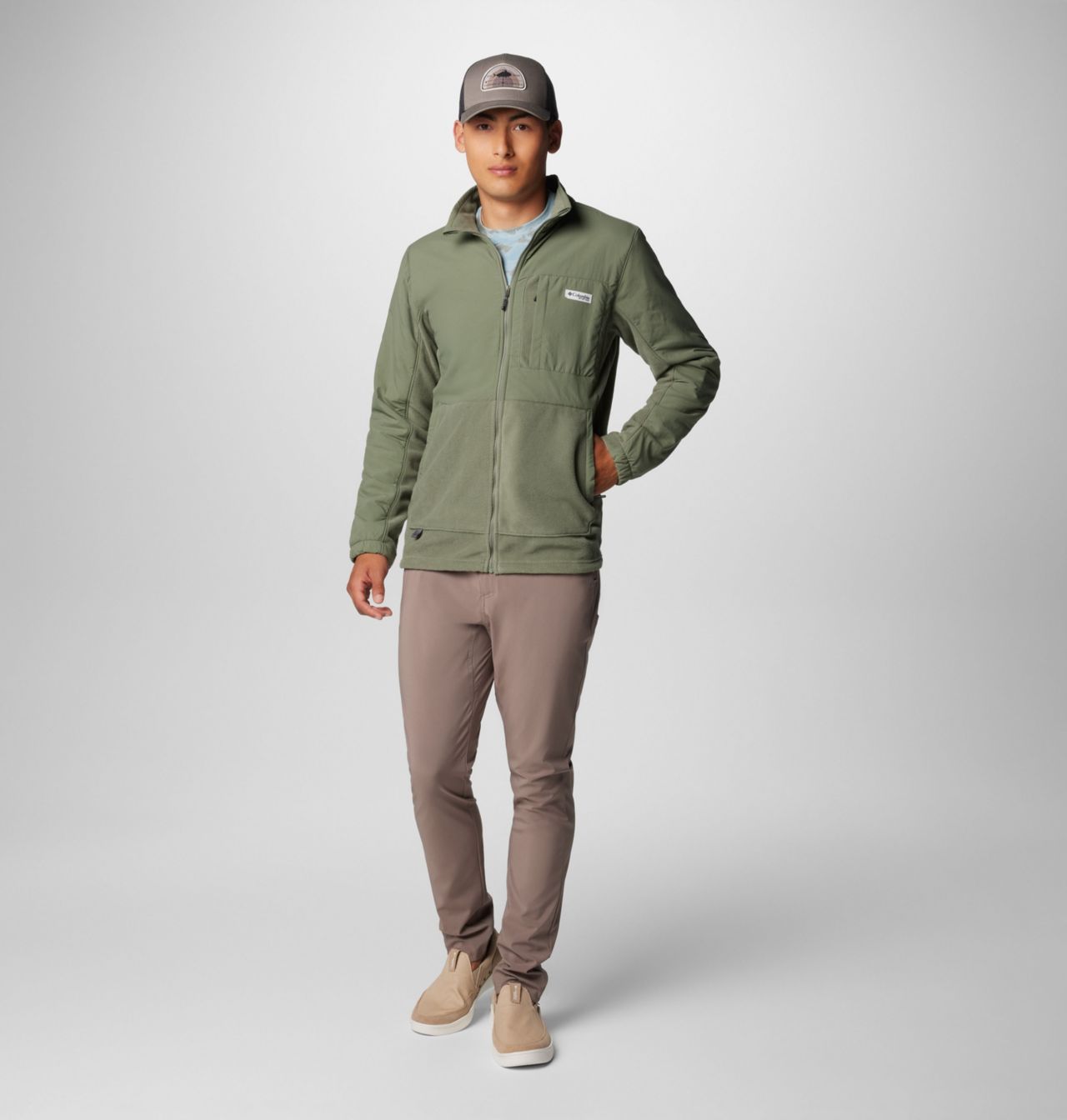 Men's PFG Uncharted™ Full Zip Fleece Jacket 3