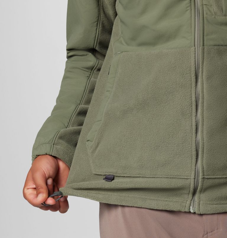 Men's PFG Uncharted Full Zip Fleece Jacket, Color: Cypress, Cypress, image 6