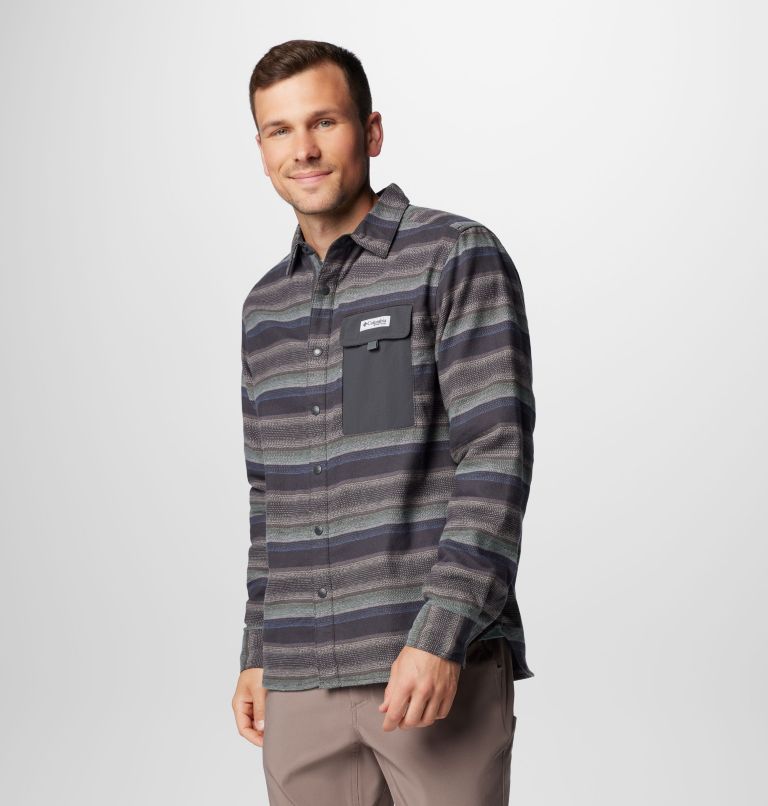 Surchemise PFG Uncharted pour hommes, Color: Shark Lunar Stripe, image 4