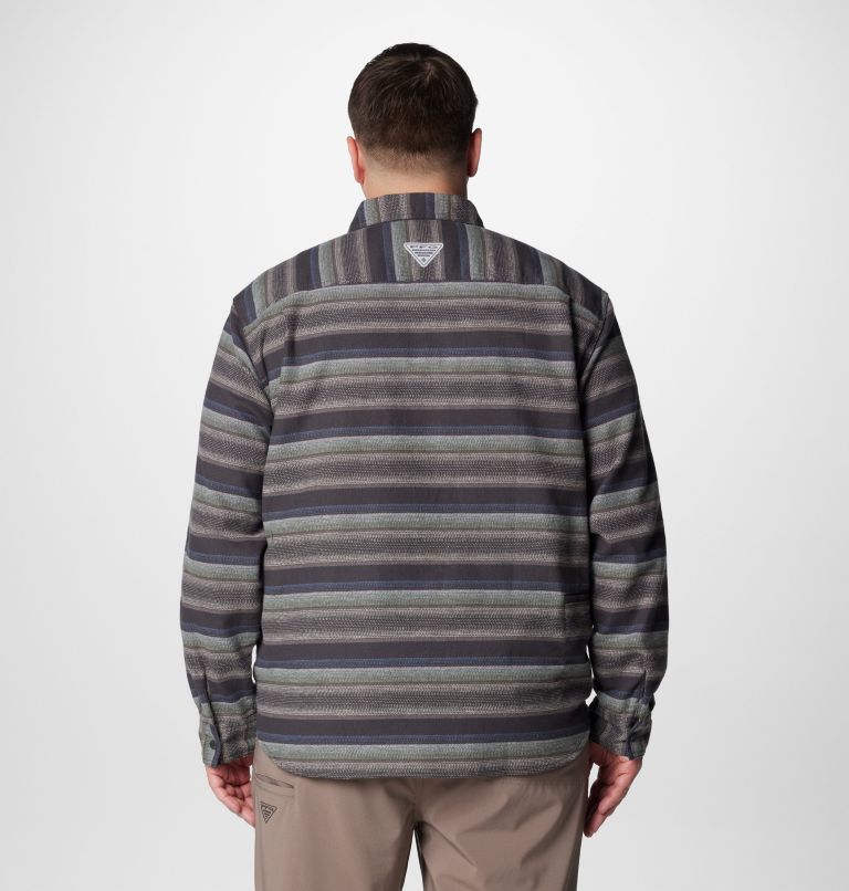 Surchemise PFG Uncharted pour hommes – Tailles fortes, Color: Shark Lunar Stripe, image 2