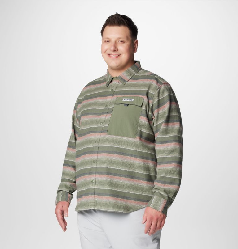 Surchemise PFG Uncharted pour hommes – Tailles fortes, Color: Smokey Sage Lunar Stripe, image 4