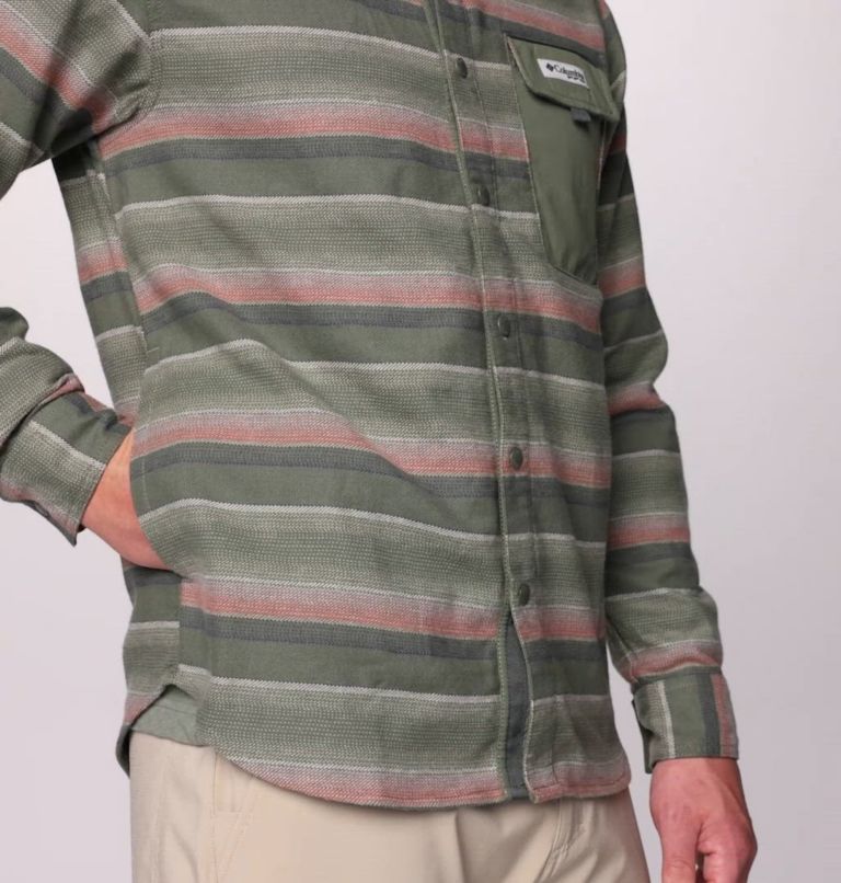 Surchemise PFG Uncharted pour hommes – Grandes tailles, Color: Smokey Sage Lunar Stripe