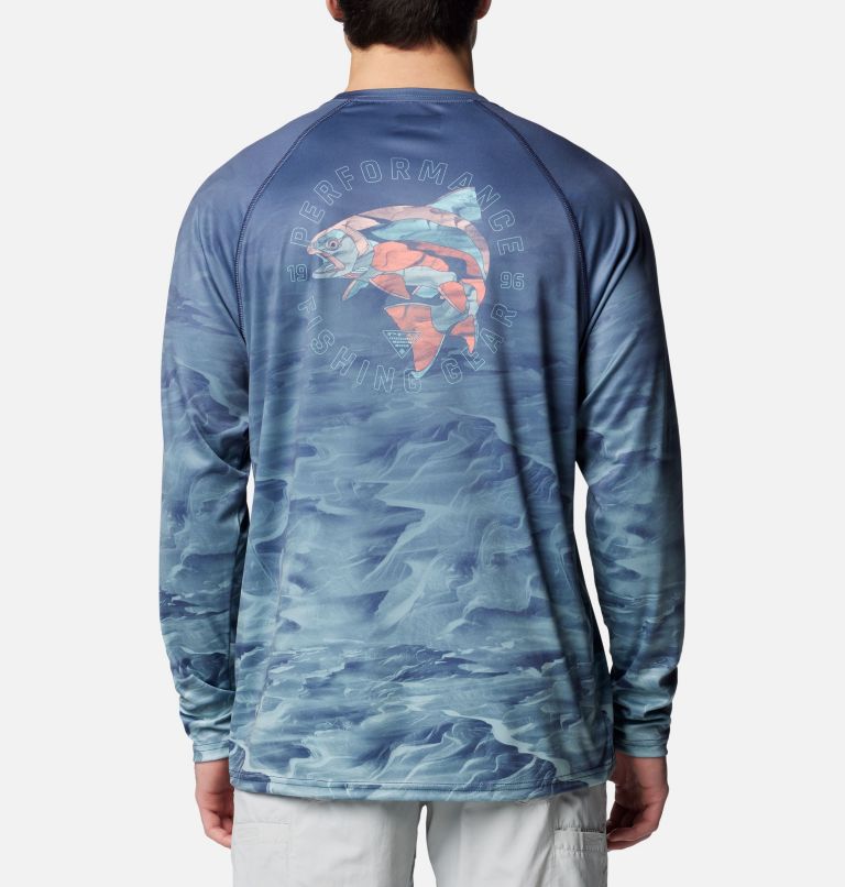 Men s Super Terminal Tackle PFG Fish Flow Long Sleeve T shirt