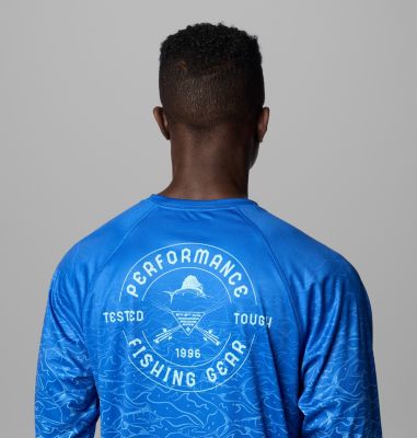 Columbia Super Terminal Tackle PFG – Camicia Manica Lunga Uomo, Protezione Solare Omni-Shade E Asciugatura Rapida