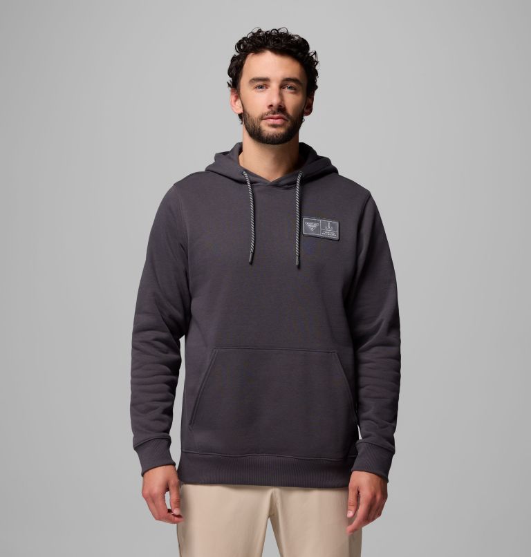 Men's PFG Castback Hoodie, Color: Shark, FOTW Hooks, image 1