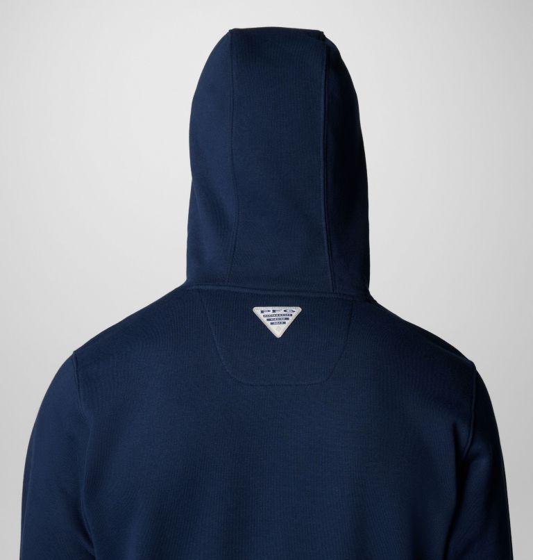 Men's PFG Castback Hoodie, Color: Coll Navy, PFG Woven Patch Americana, image 6