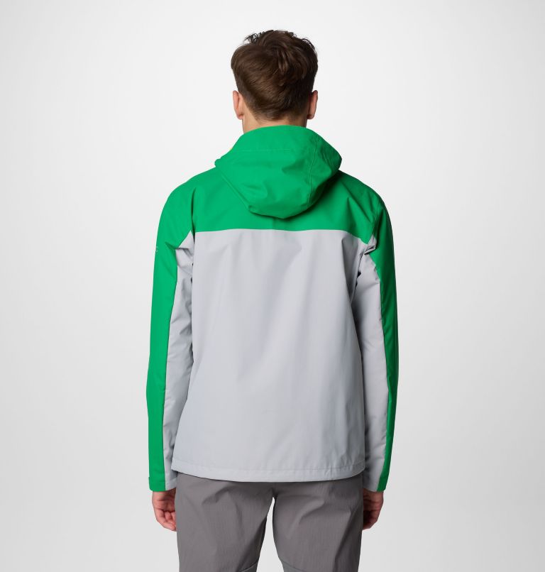 Men's Collegiate Field Bound Jacket - Oregon, Color: UO - Fuse Green, Columbia Grey, image 2