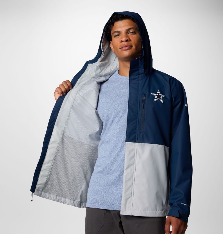 Men's Field Bound Jacket - Dallas Cowboys, Color: DC - Collegiate Navy, Columbia Grey, image 6