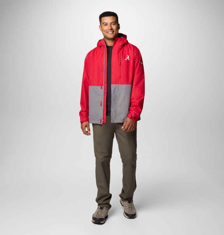 Men's Collegiate Field Bound Jacket - Alabama, Color: ALA - Red Velvet, City Grey, image 3