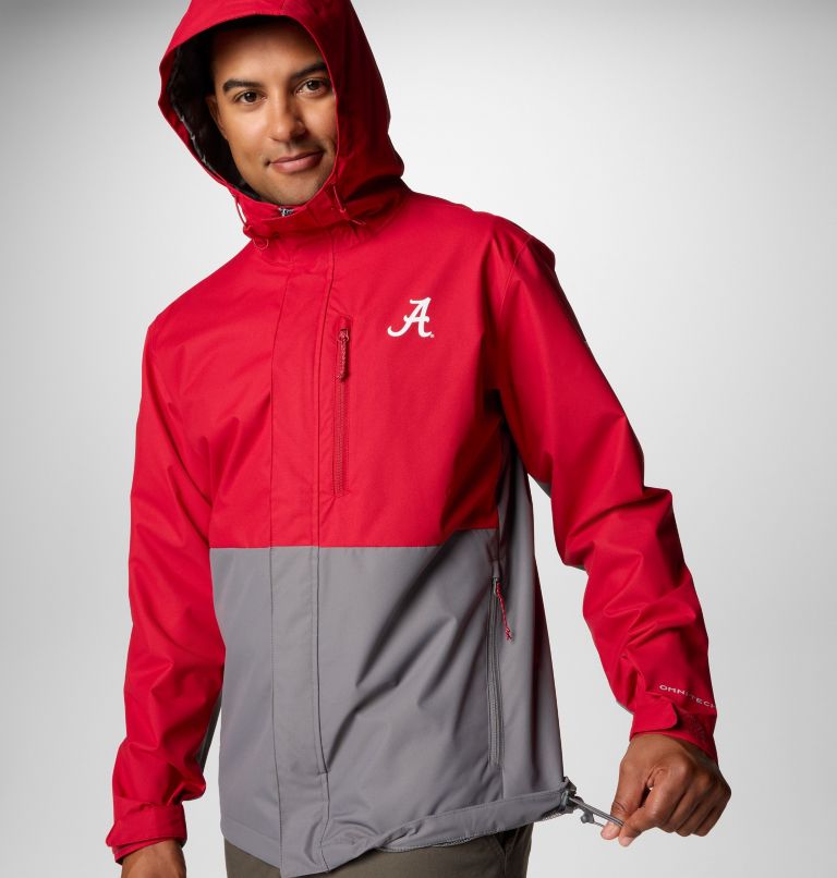 Men's Collegiate Field Bound Jacket - Alabama, Color: ALA - Red Velvet, City Grey, image 6