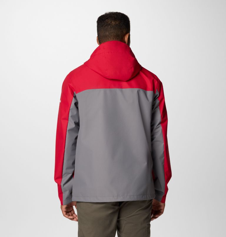 Men's Collegiate Field Bound Jacket - Alabama, Color: ALA - Red Velvet, City Grey, image 2