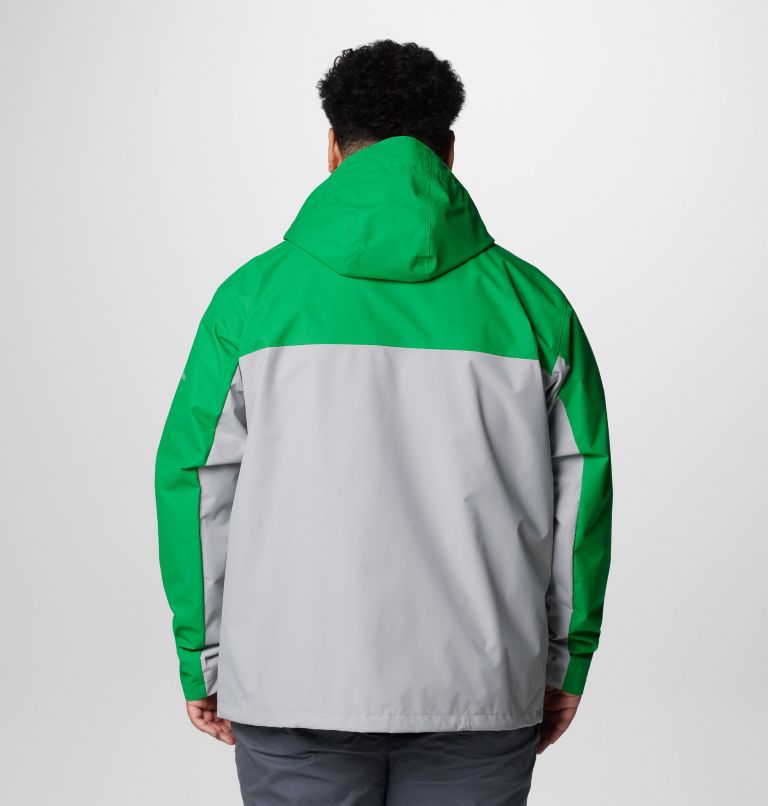 Men's Collegiate Field Bound Jacket - Oregon - Big, Color: UO - Fuse Green, Columbia Grey, image 2