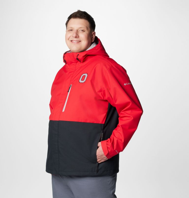Men's Collegiate Field Bound Jacket - Ohio State - Big, Color: OS - Intense Red, Black, image 4