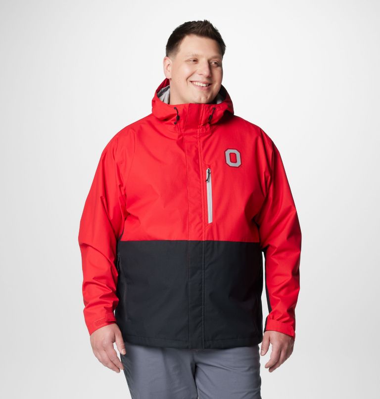 Men's Collegiate Field Bound Jacket - Ohio State - Big, Color: OS - Intense Red, Black, image 1