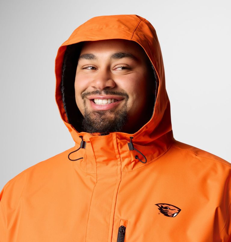 Men's Collegiate Field Bound Jacket - Oregon State - Big, Color: OSU - Tangy Orange, Black, image 5