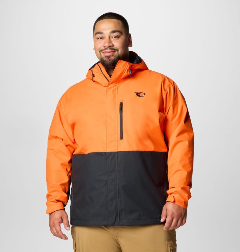 Men's Collegiate Field Bound Jacket - Oregon State - Big, Color: OSU - Tangy Orange, Black, image 1