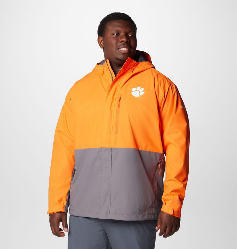 Men's Collegiate Field Bound Jacket - Clemson - Big, Color: CLE - Spark Orange, City Grey, image 4