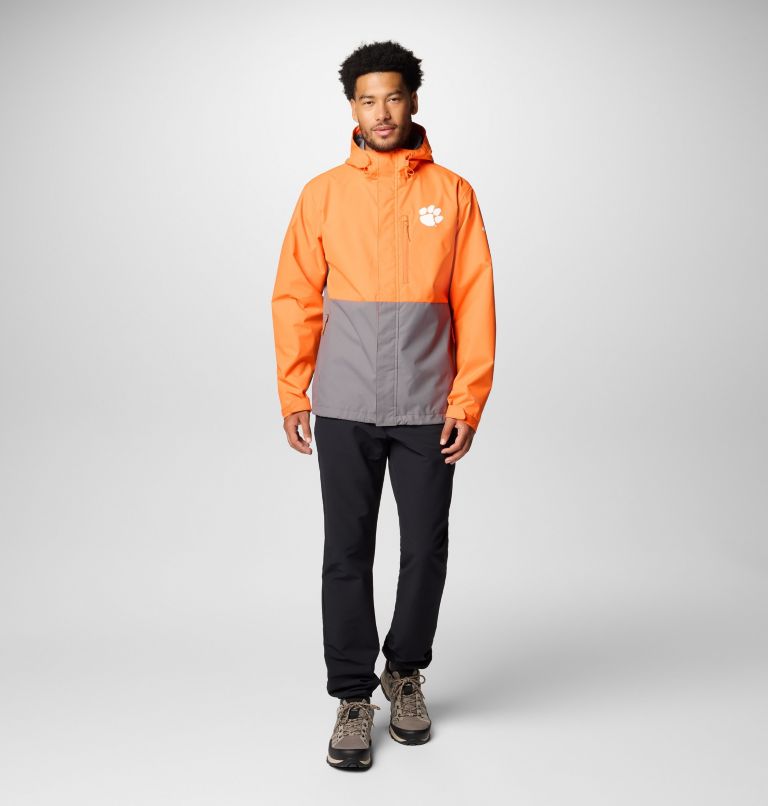 Men's Collegiate Field Bound Jacket - Tall - Clemson, Color: CLE - Spark Orange, City Grey, image 3