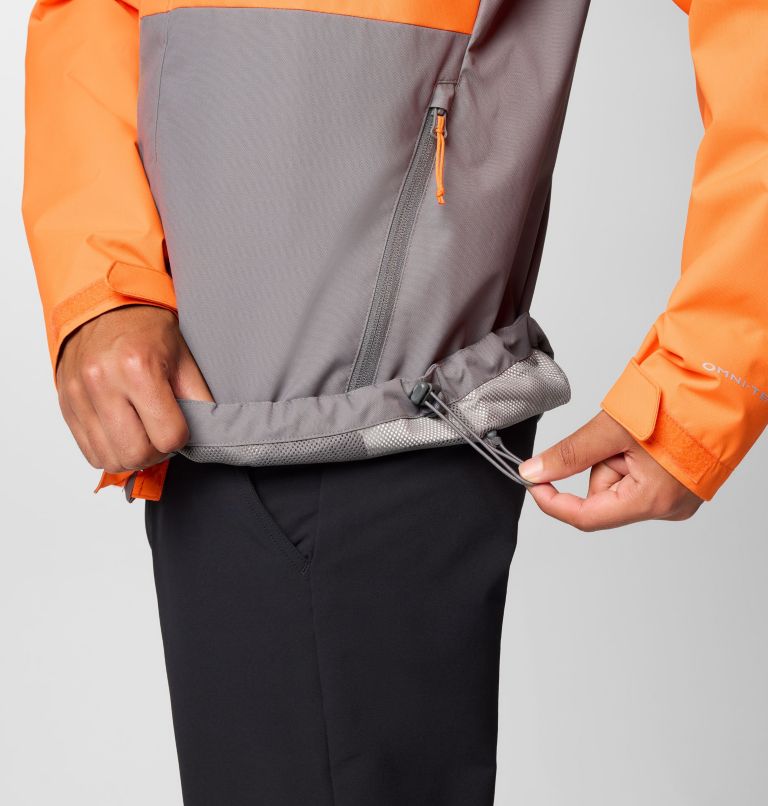 Men's Collegiate Field Bound Jacket - Tall - Clemson, Color: CLE - Spark Orange, City Grey, image 6