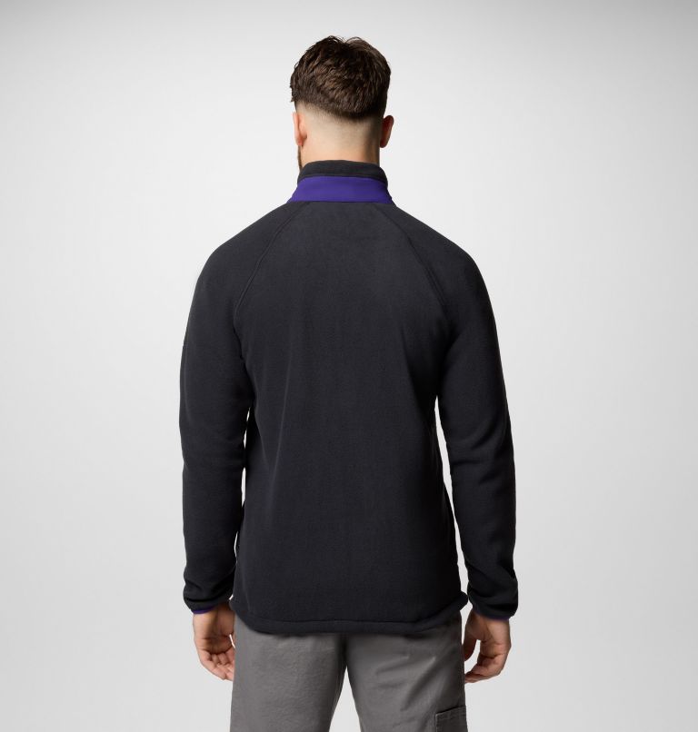 Men's Collegiate Flanker IV Fleece Jacket, Color: UW - Black, UW Purple, image 3