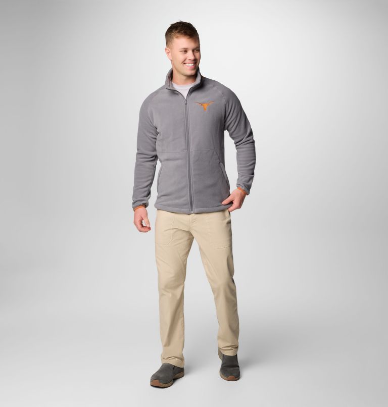 Men's Collegiate Flanker IV Fleece Jacket - Texas, Color: TEX - City Grey, Cedar, image 3