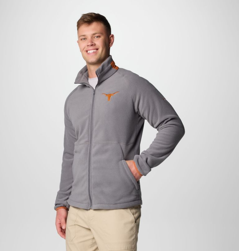 Men's Collegiate Flanker IV Fleece Jacket - Texas, Color: TEX - City Grey, Cedar, image 4