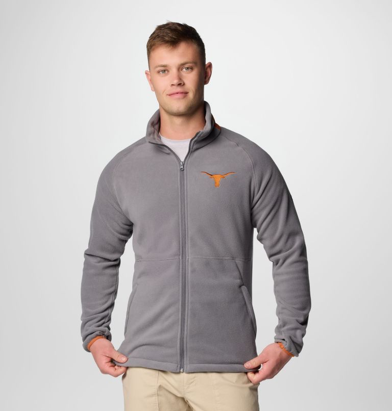 Men's Collegiate Flanker IV Fleece Jacket - Texas, Color: TEX - City Grey, Cedar, image 1