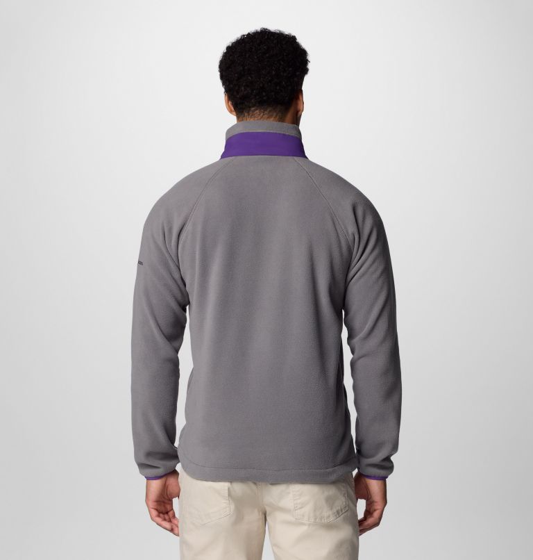 Men's Collegiate Flanker IV Fleece Jacket - LSU, Color: LSU - City Grey, Vivid Purple, image 2
