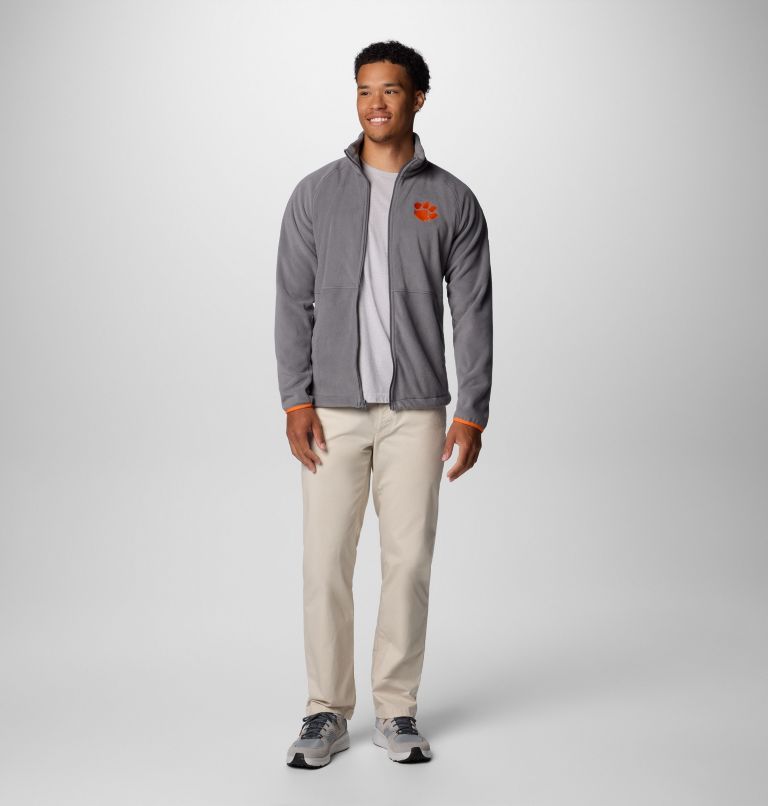 Men's Collegiate Flanker IV Fleece Jacket - Clemson, Color: CLE - City Grey, Spark Orange, image 3