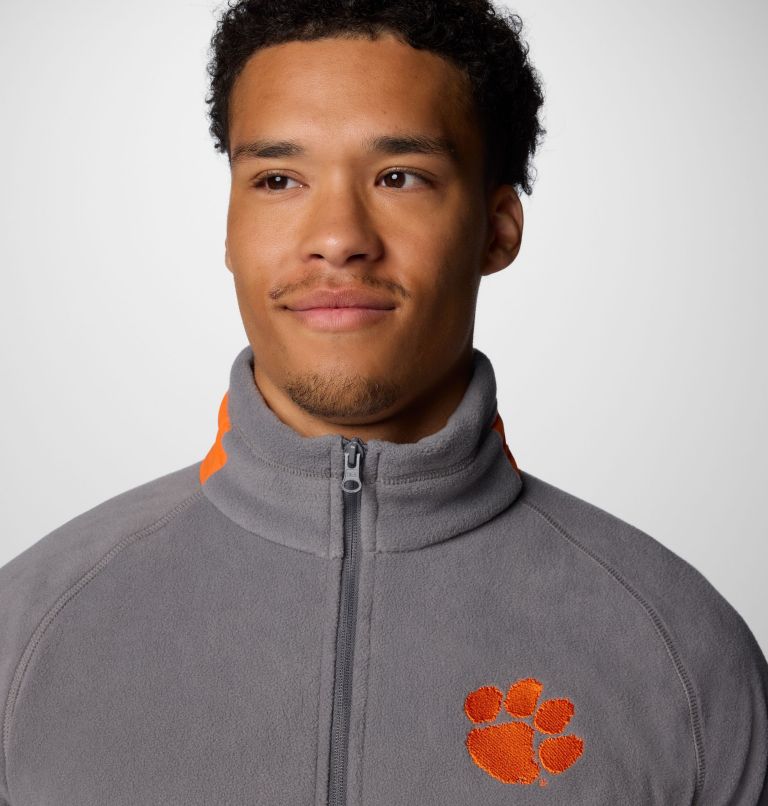 Men's Collegiate Flanker IV Fleece Jacket - Clemson, Color: CLE - City Grey, Spark Orange, image 5