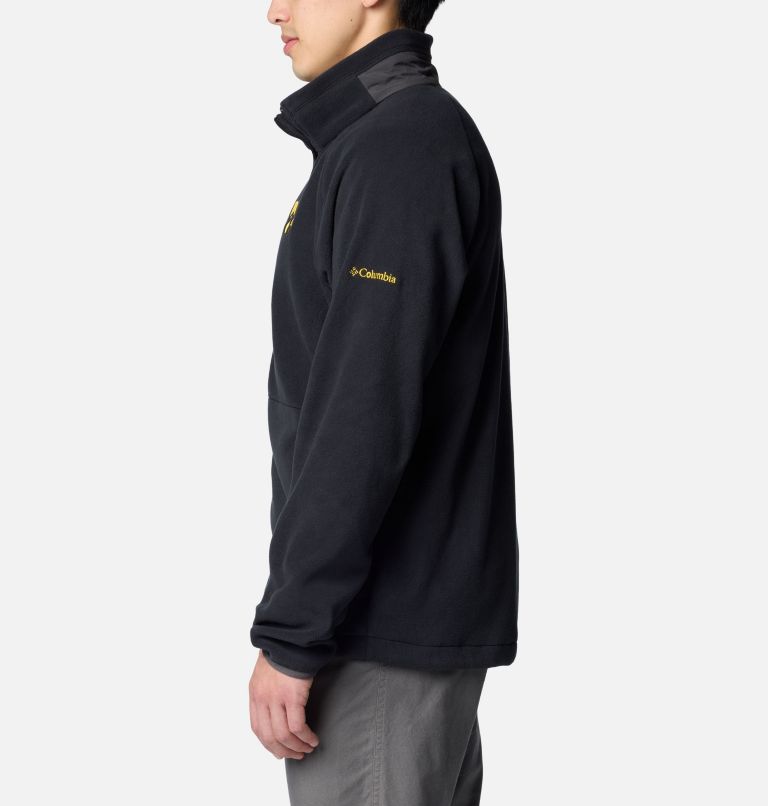 Men's Collegiate Flanker IV Fleece Jacket, Color: IW - Black, Shark, image 3