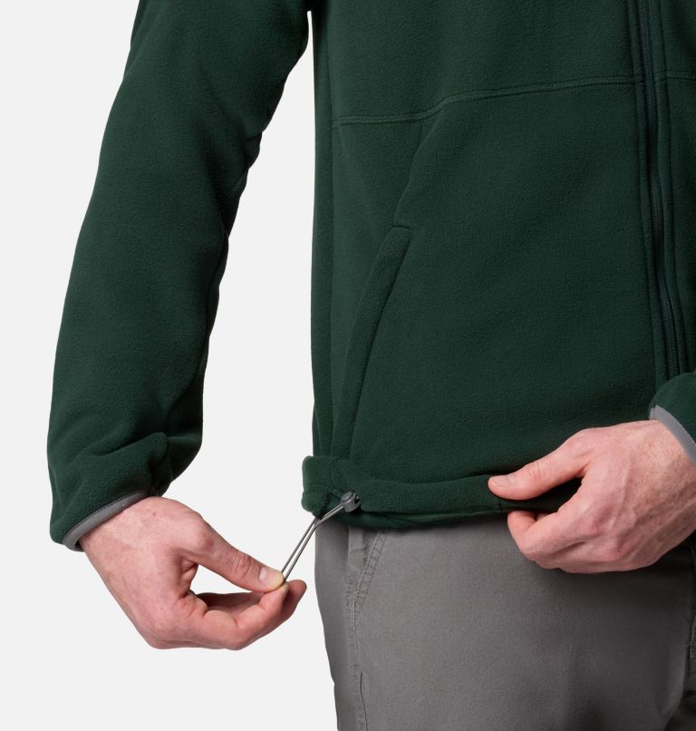 Men's Collegiate Flanker IV Fleece Jacket, Color: MS - Spruce, City Grey, image 5
