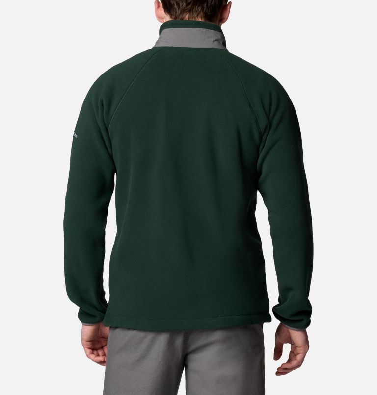Men's Collegiate Flanker IV Fleece Jacket, Color: MS - Spruce, City Grey, image 2