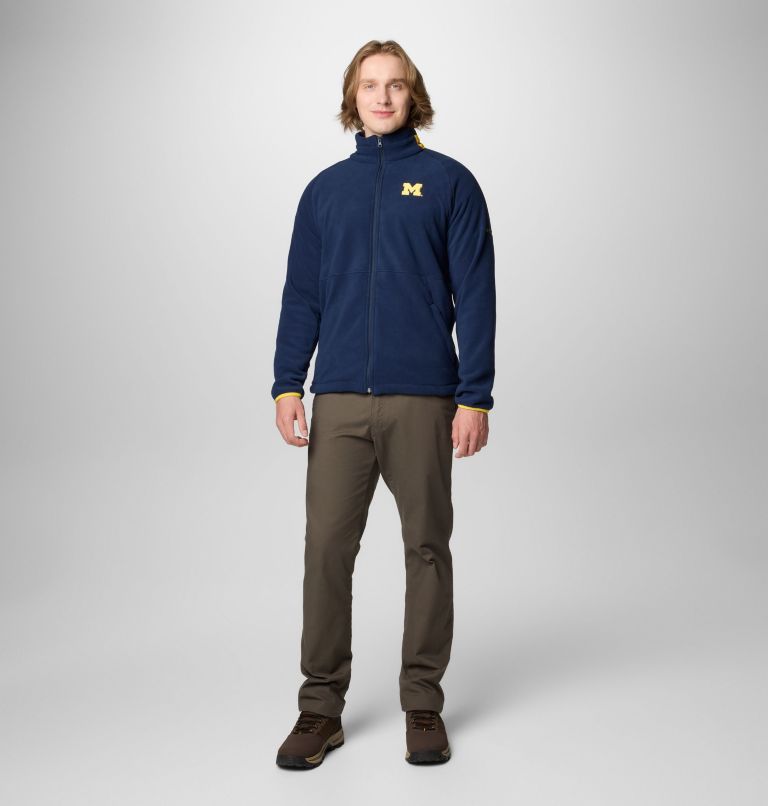 Men's Collegiate Flanker IV Fleece Jacket - Michigan, Color: UM - Collegiate Navy, Yellow, image 3