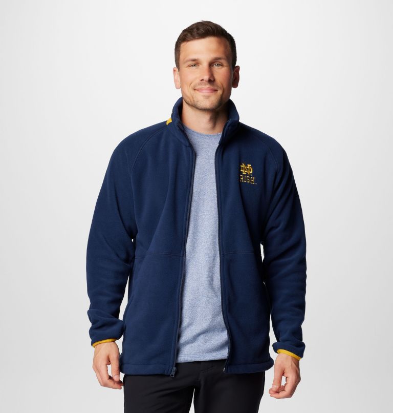 Men's Collegiate Flanker IV Fleece Jacket - Notre Dame, Color: ND - Collegiate Navy, Golden Yellow, image 8
